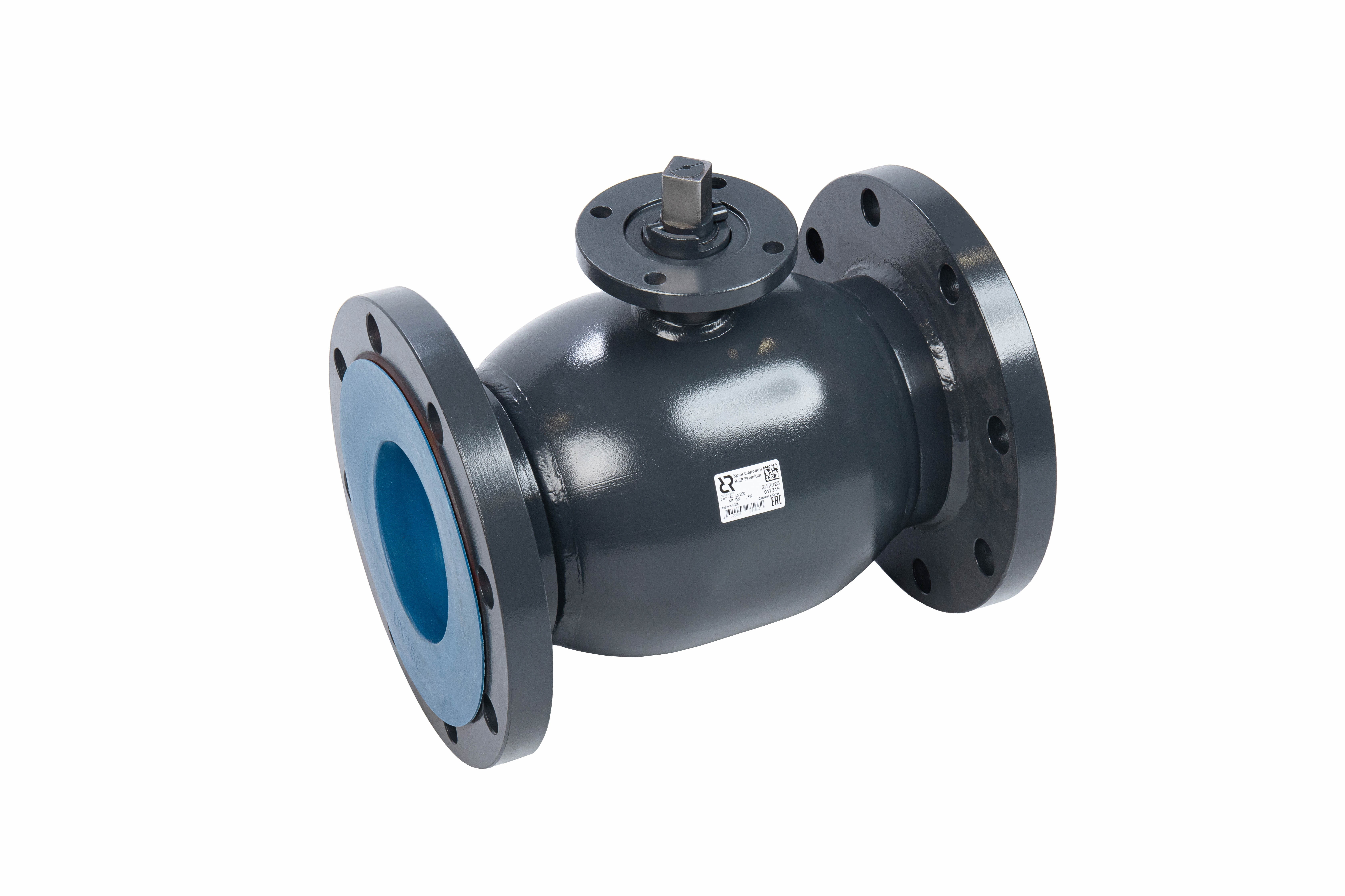 Ридан RJIP Premium 065N0237R — Кран шаровой FF DN80 PN16 GF (фланцевый, под привод, стандартный проход)