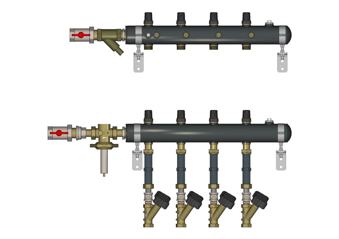 Ридан TDU.5R 162L2019R — Узел распределительный этажный DN50-7L-25-APT20-MNT15