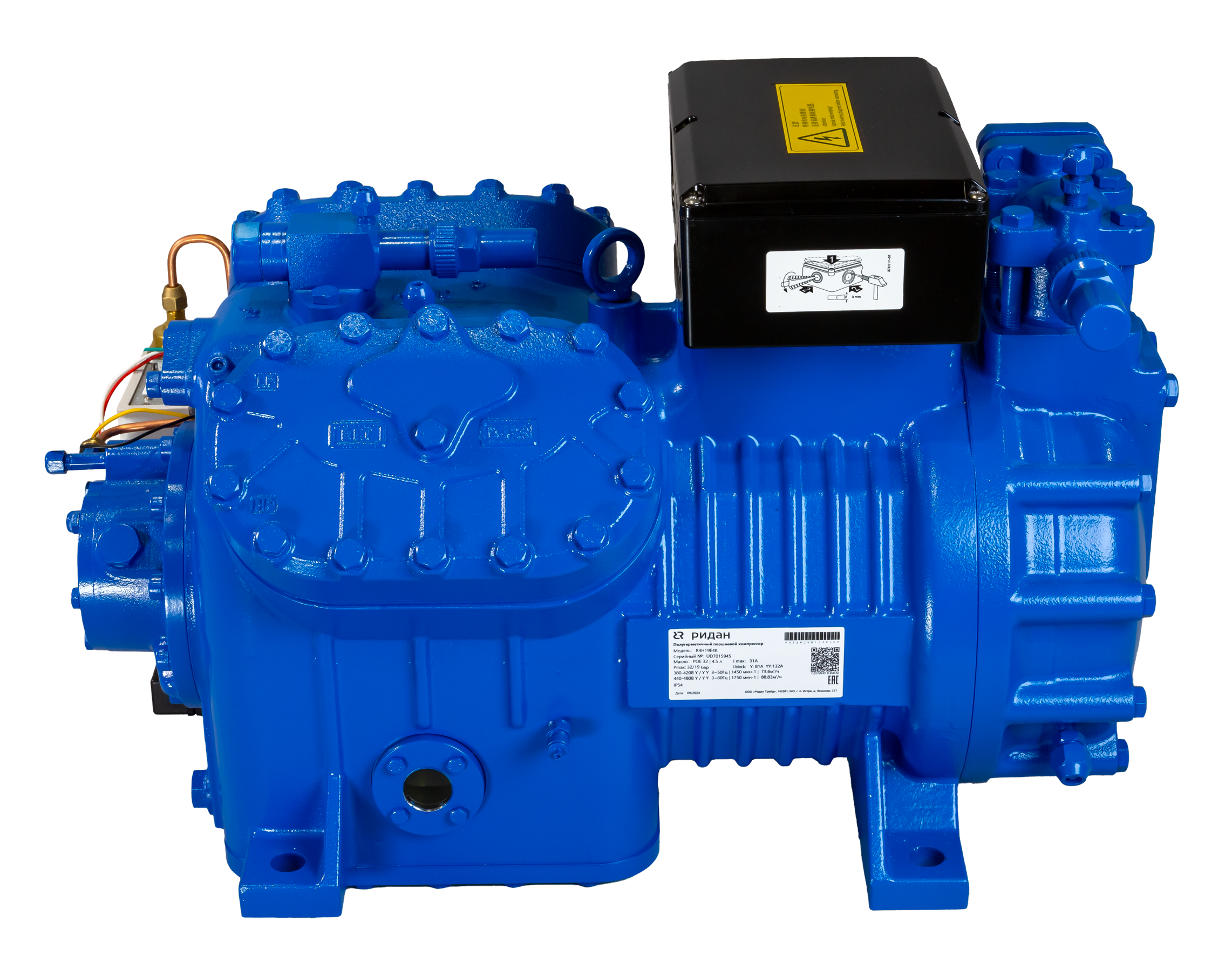 Ридан 171R2406 — Полугерметичный поршневой компрессор R4H19E4K