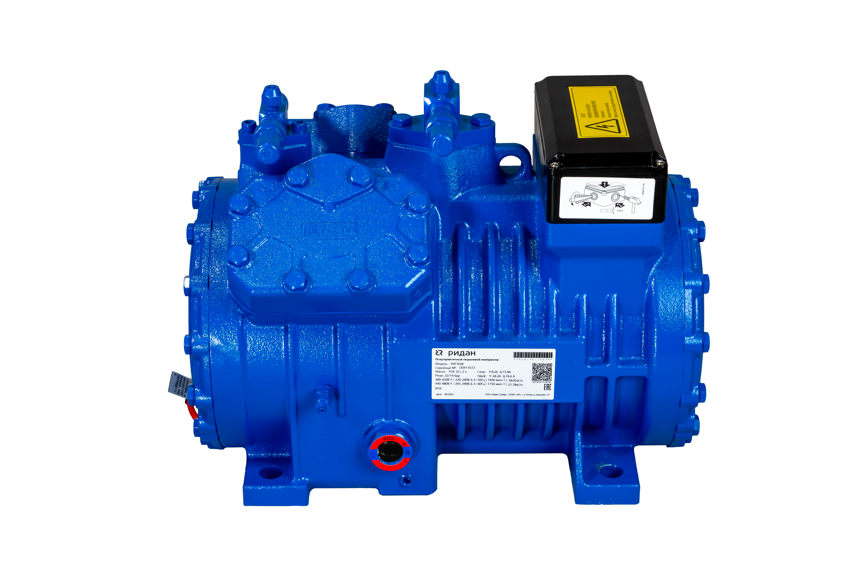 Ридан 171R4414 — Полугерметичный поршневой компрессор R4C12E4K