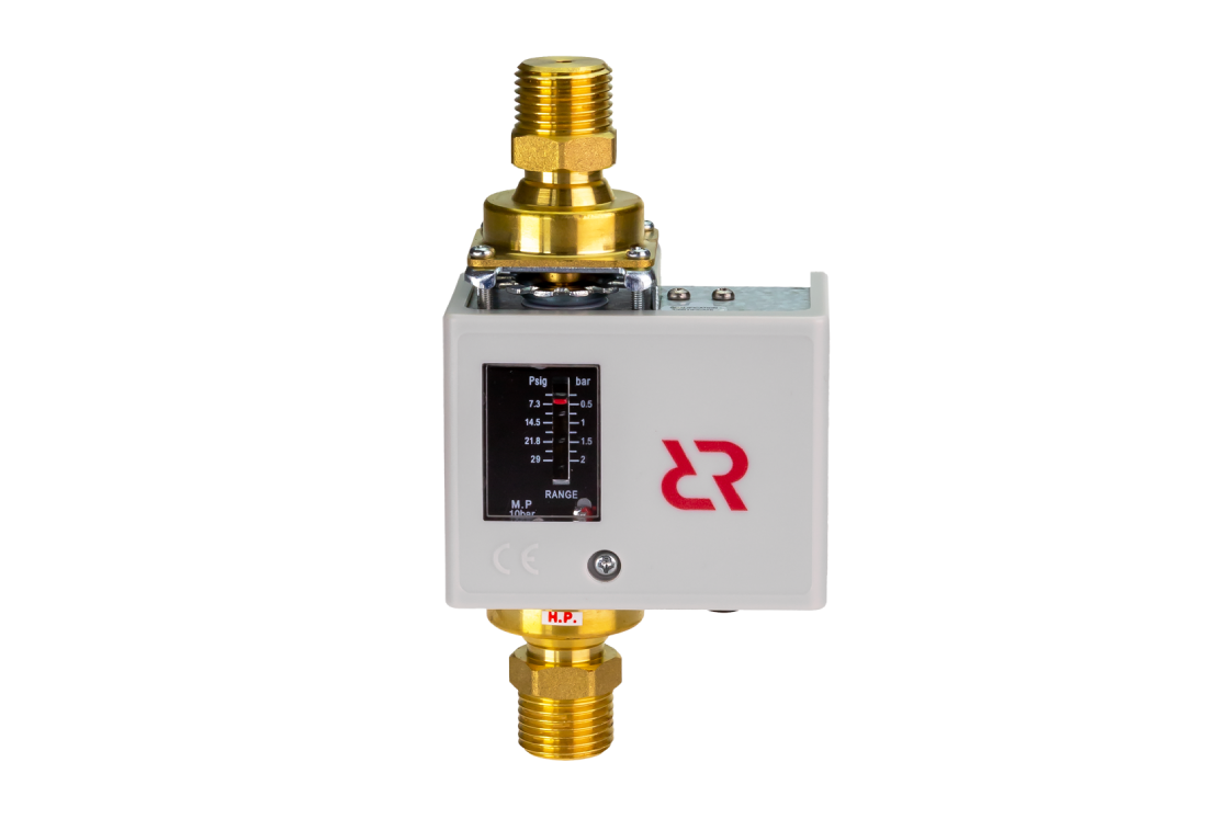 Ридан 017D001566R — Реле перепада давления RT362R, диапазон настройки 0,2-2 бар, дифференциал 0,05-0,08 бар (фикс.значение), резьба G 1/2