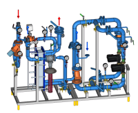Ридан БТП-HS-ХХХ-YYY-P-R V2 - Стандартный узел управления системами отопления (вентиляции)
